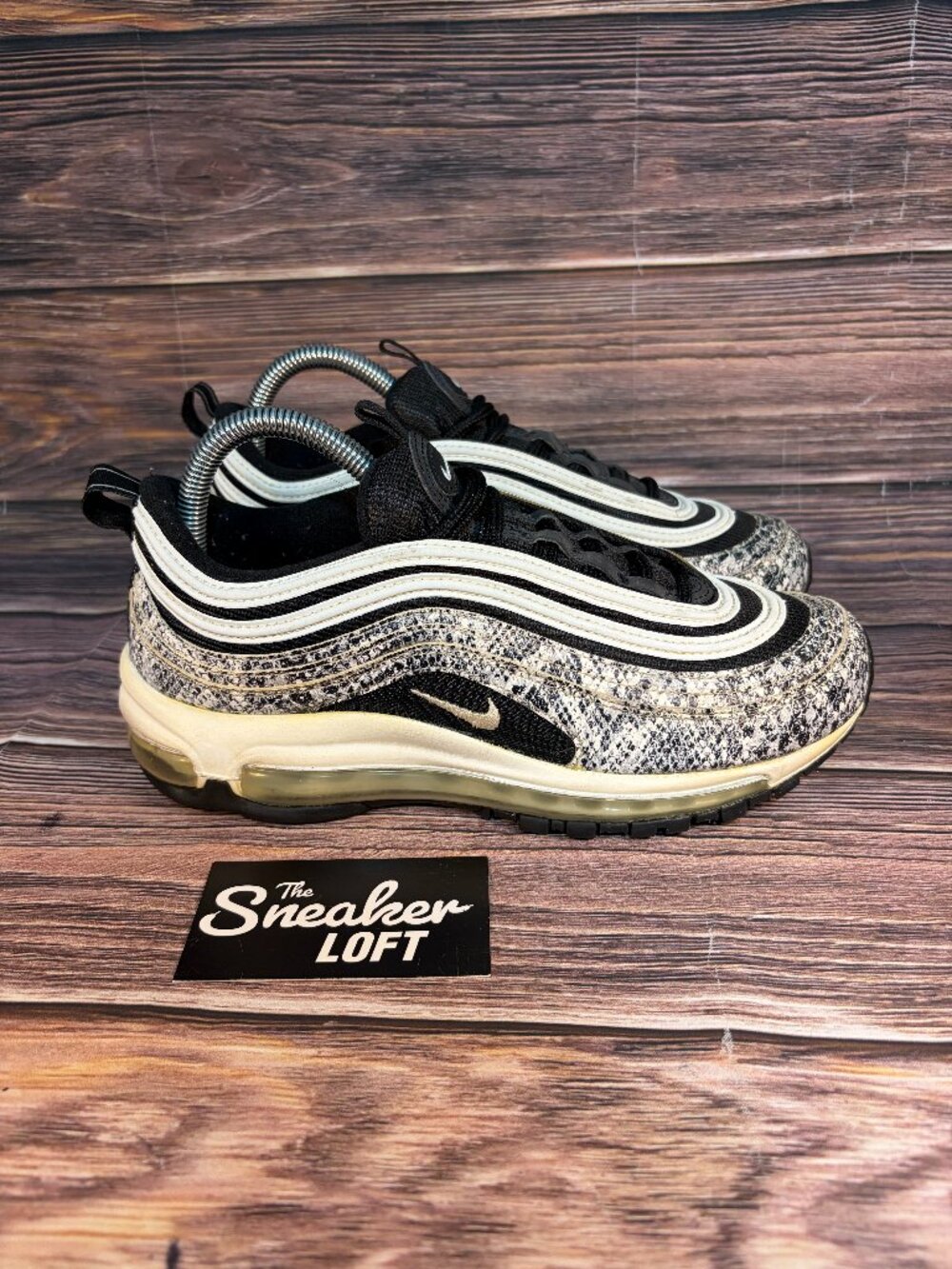 Nike Air Max 97 Cocoa Snake Women's Athletic Lace Up Shoes Size 8